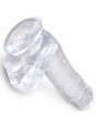 KING COCK - CLEAR PENE REALISTICO CON TESTICULOS 13.5 CM TRANSPARENTE