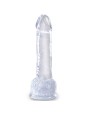KING COCK - CLEAR PENE REALISTICO CON TESTICULOS 15.2 CM TRANSPARENTE