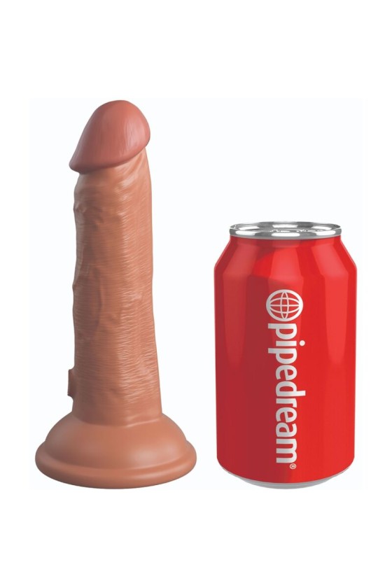 KING COCK - ELITE DILDO REALISTICO SILICONA 15.2 CM CARAMELO