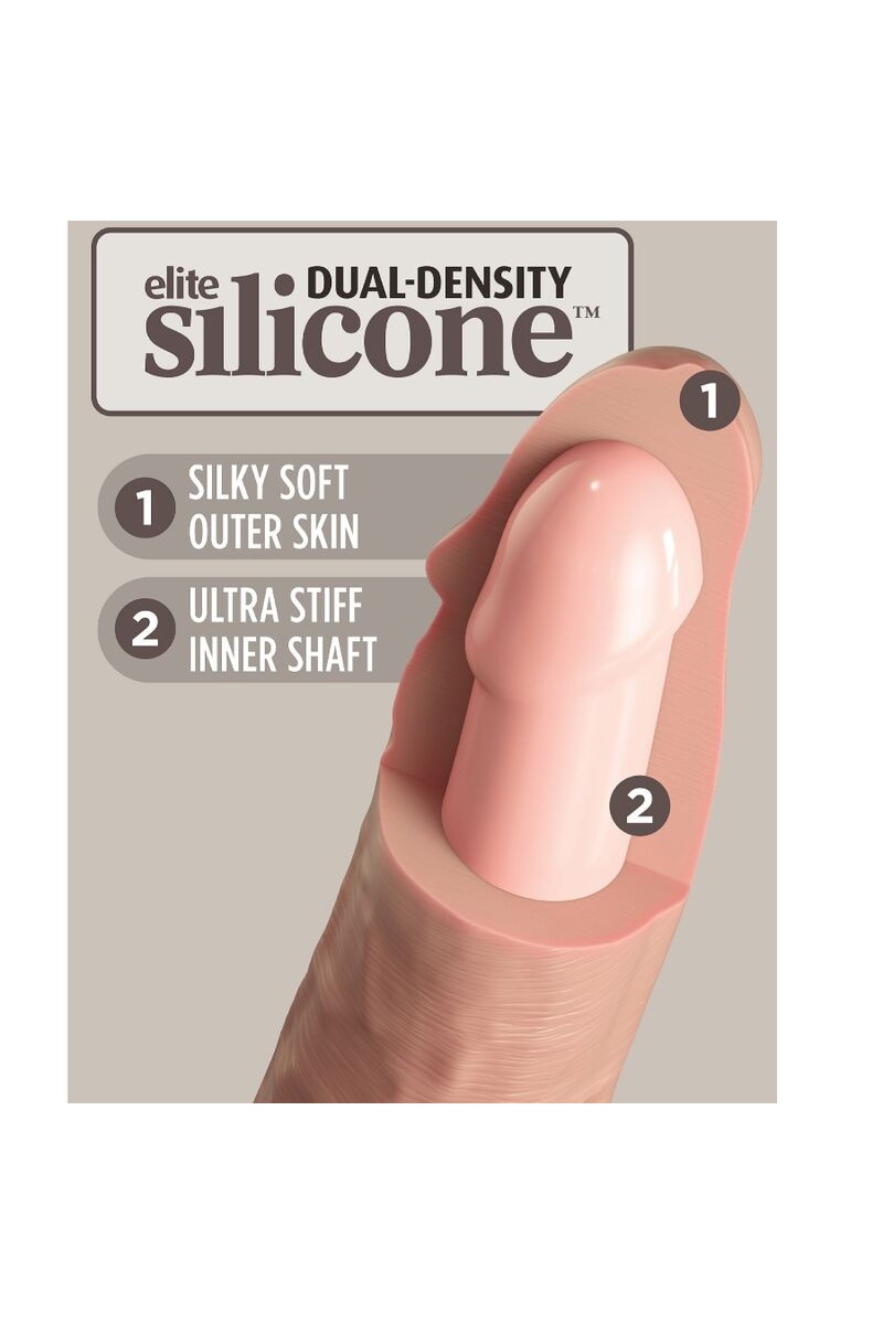 KING COCK - ELITE DILDO REALISTICO SILICONA 15.2 CM
