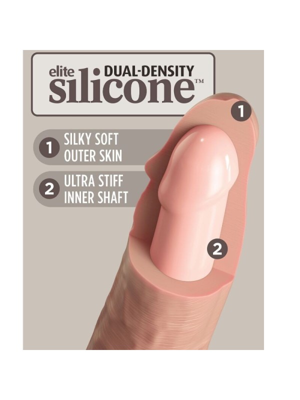 KING COCK - ELITE DILDO REALISTICO SILICONA 15.2 CM