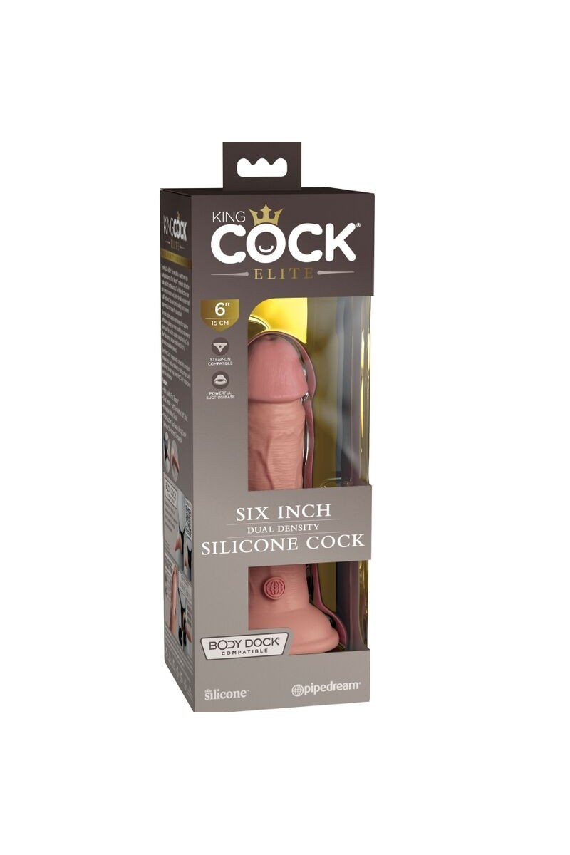 KING COCK - ELITE DILDO REALISTICO SILICONA 15.2 CM