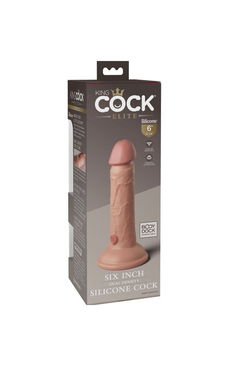 KING COCK - ELITE DILDO REALISTICO SILICONA 15.2 CM