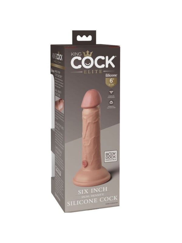 KING COCK - ELITE DILDO REALISTICO SILICONA 15.2 CM