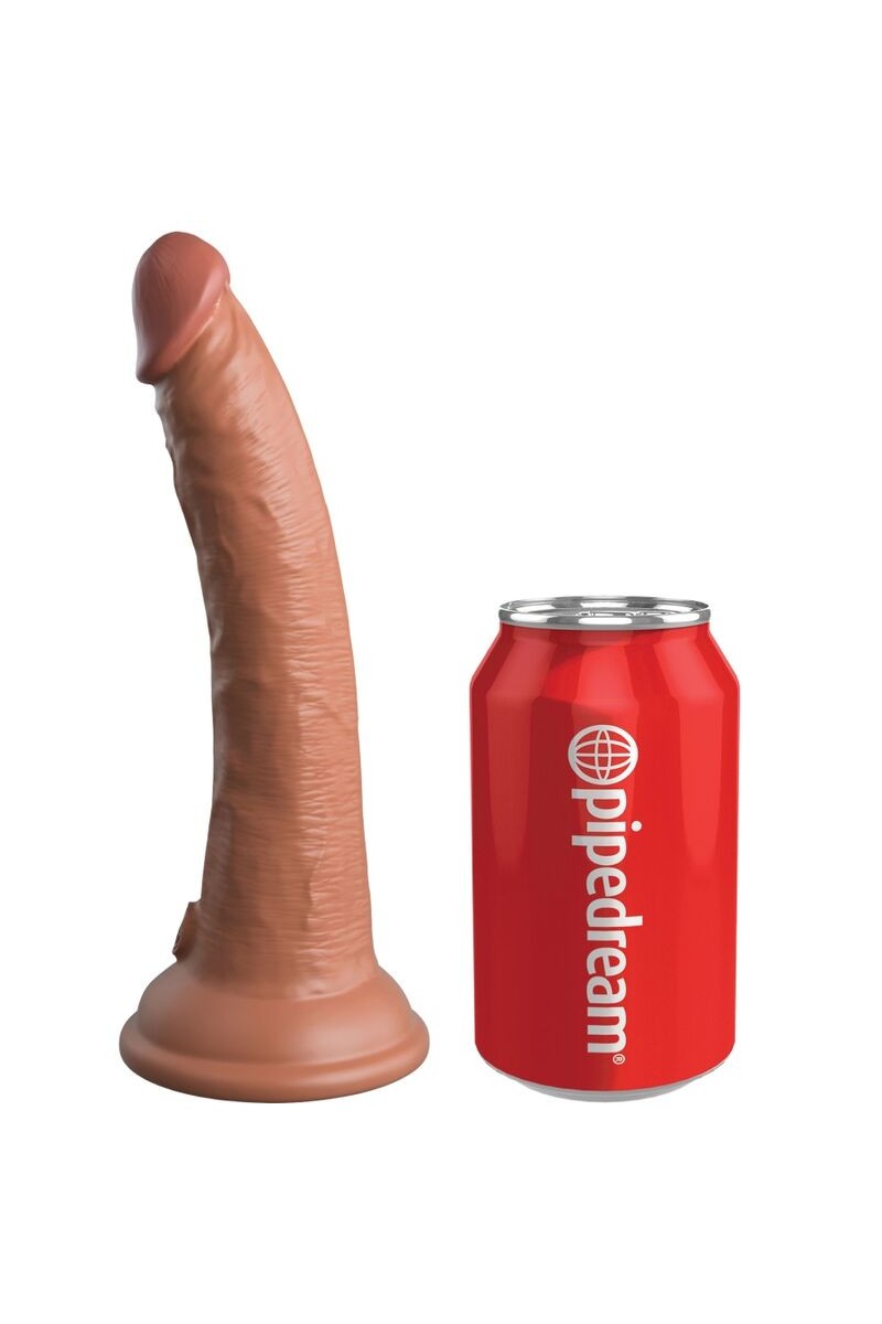 KING COCK - ELITE DILDO REALISTICO SILICONA 17.8 CM CARAMELO