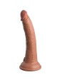 KING COCK - ELITE DILDO REALISTICO SILICONA 17.8 CM CARAMELO