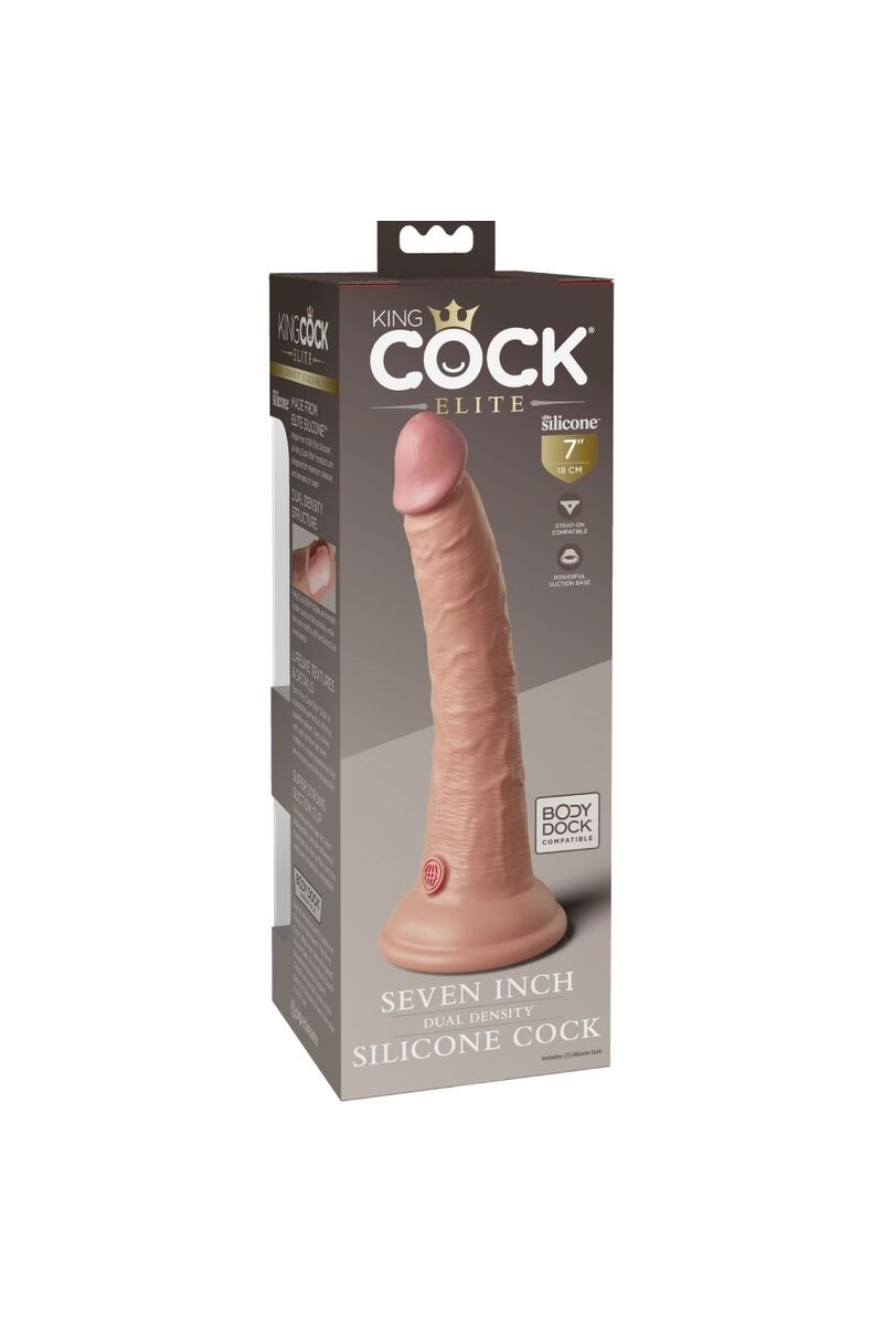 KING COCK - ELITE DILDO REALISTICO SILICONA 17.8 CM