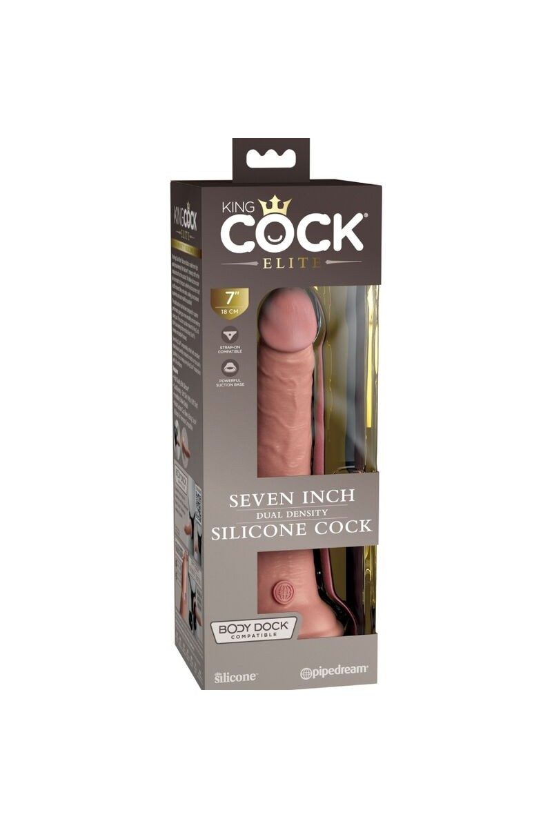 KING COCK - ELITE DILDO REALISTICO SILICONA 17.8 CM