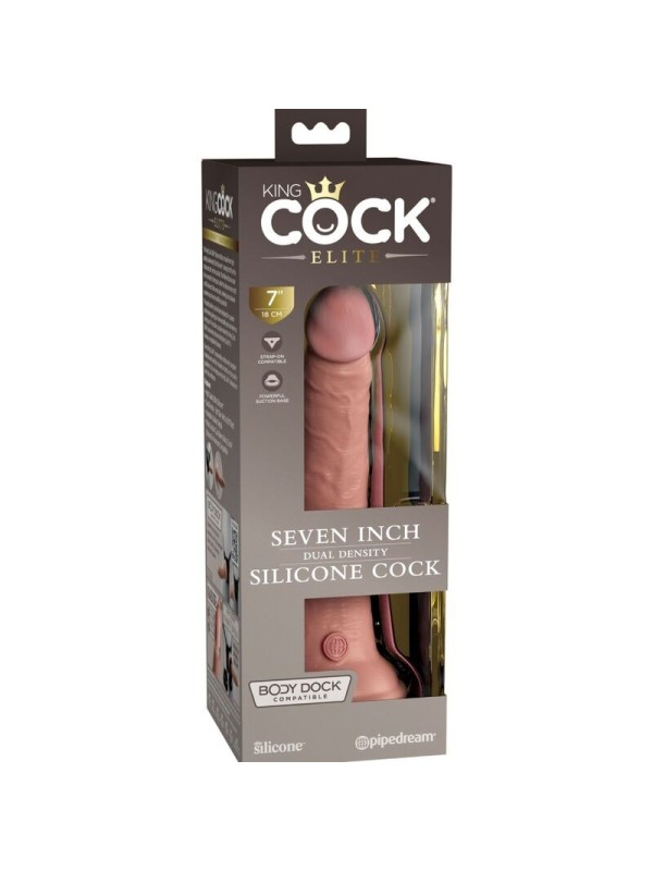 KING COCK - ELITE DILDO REALISTICO SILICONA 17.8 CM