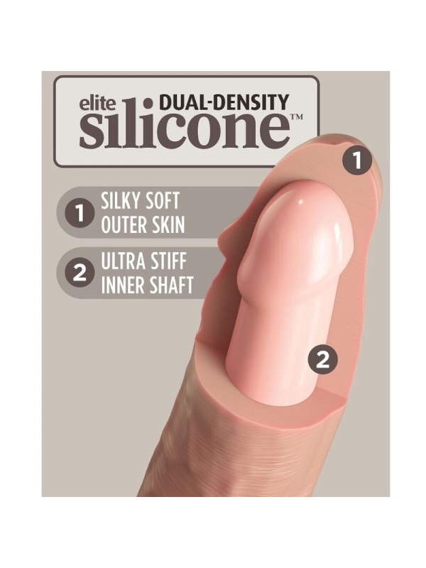 KING COCK - ELITE DILDO REALISTICO SILICONA 20.3 CM