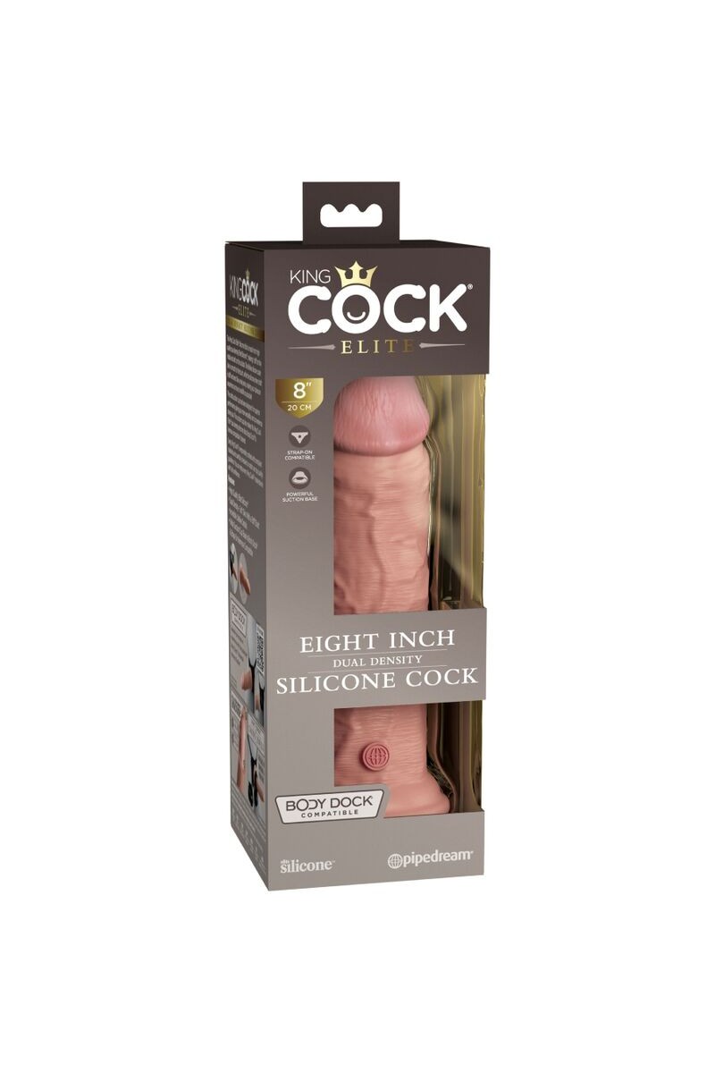 KING COCK - ELITE DILDO REALISTICO SILICONA 20.3 CM
