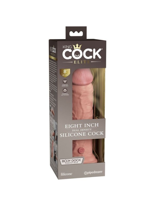 KING COCK - ELITE DILDO REALISTICO SILICONA 20.3 CM