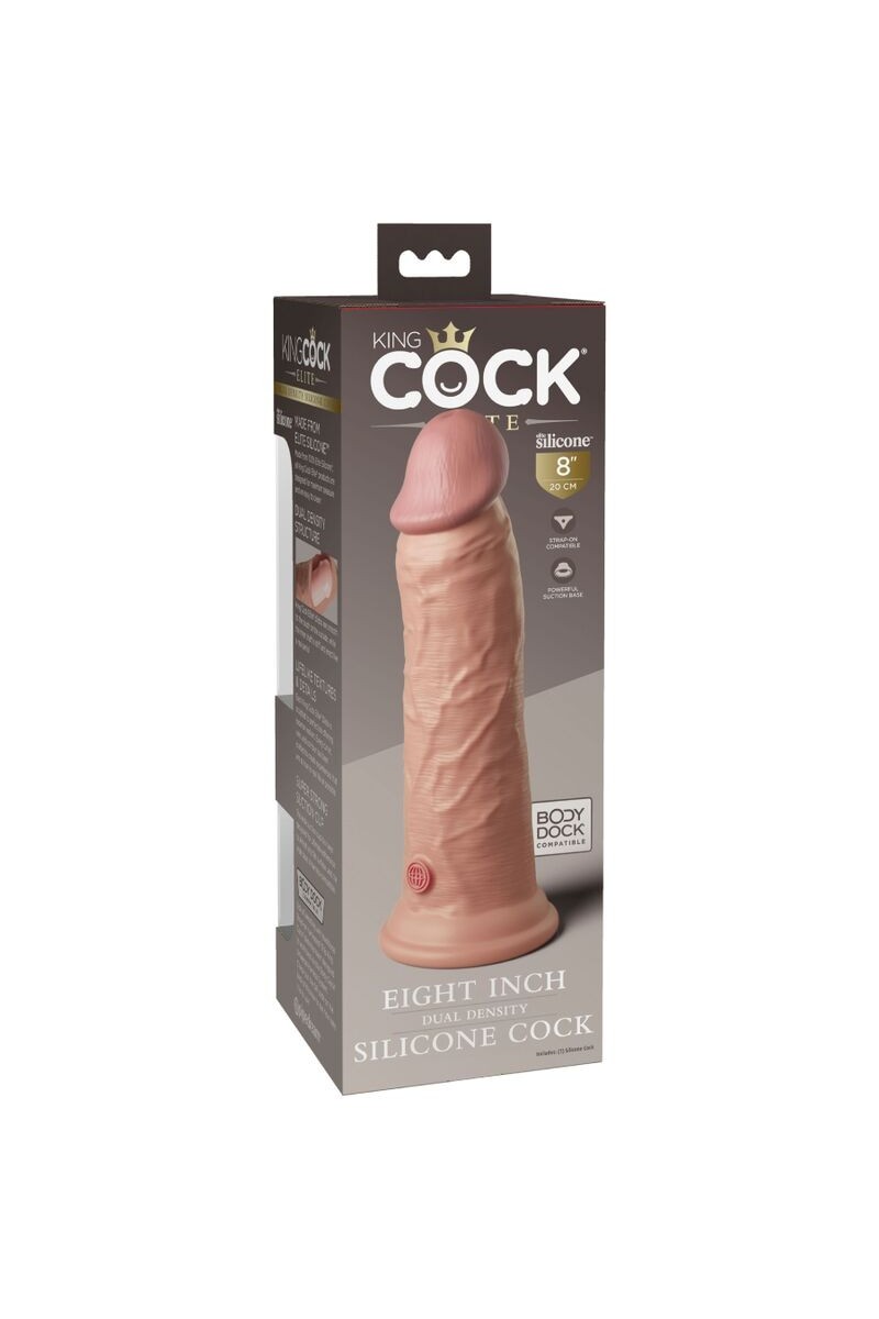 KING COCK - ELITE DILDO REALISTICO SILICONA 20.3 CM