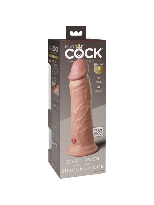 KING COCK - ELITE DILDO REALISTICO SILICONA 20.3 CM