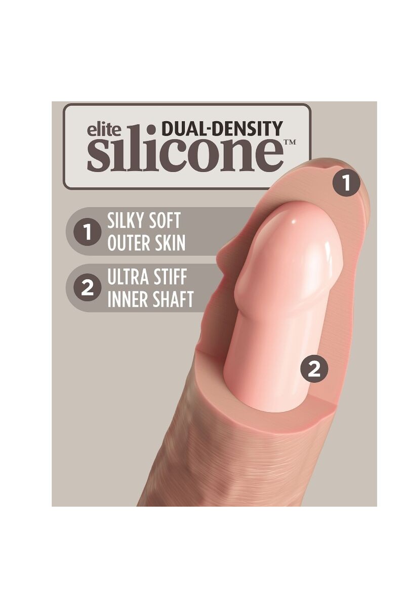 KING COCK - ELITE DILDO REALISTICO SILICONA 23 CM