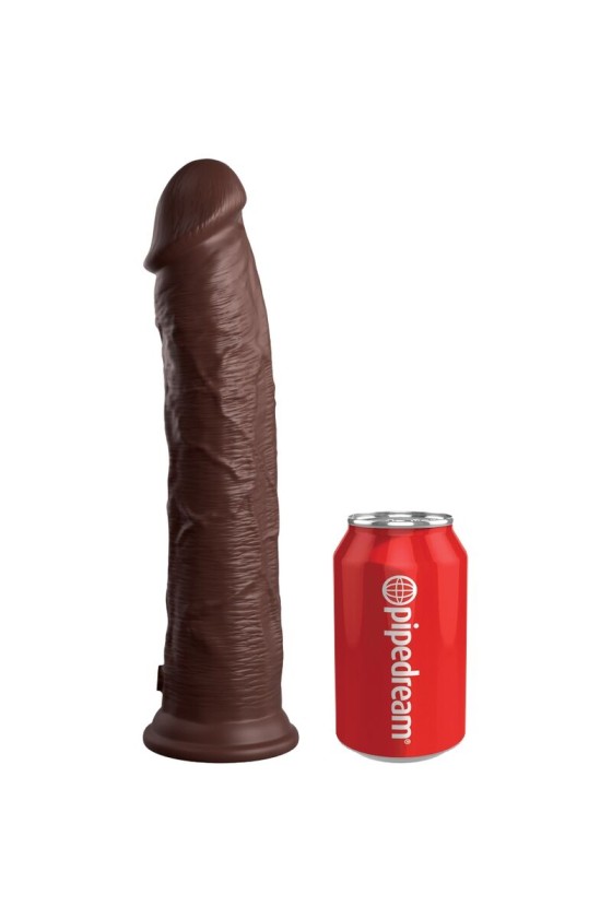 KING COCK - ELITE DILDO REALISTICO SILICONA 28 CM MARRON