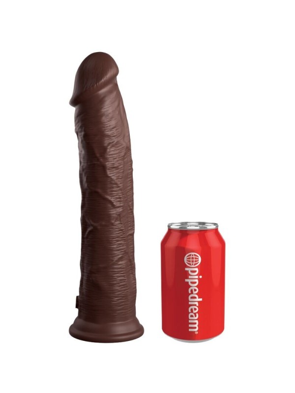 KING COCK - ELITE DILDO REALISTICO SILICONA 28 CM MARRON