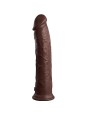 KING COCK - ELITE DILDO REALISTICO SILICONA 28 CM MARRON
