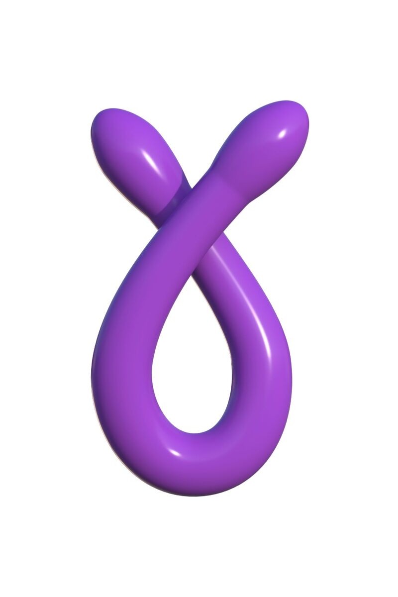CLASSIX - DILDO DOBLE FLEXIBLE 43.7 CM MORADO