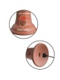 KING COCK - ELITE DILDO REALISTICO VIBRADOR  15.2 CM CARAMELO