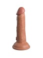 KING COCK - ELITE DILDO REALISTICO VIBRADOR  15.2 CM CARAMELO