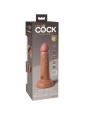 KING COCK - ELITE DILDO REALISTICO VIBRADOR  15.2 CM CARAMELO