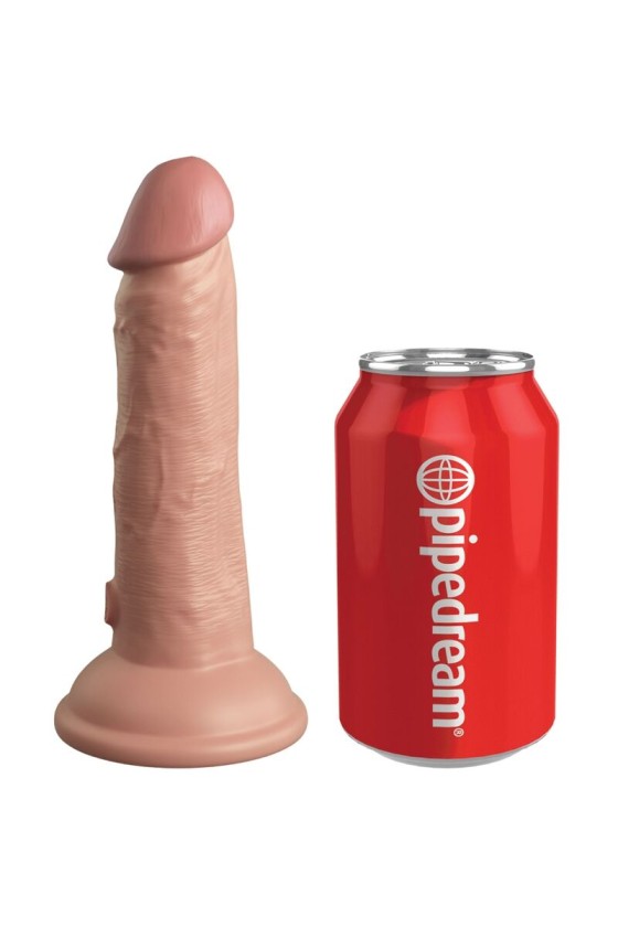 KING COCK - ELITE DILDO REALISTICO VIBRADOR & SILICONA 15.2 CM