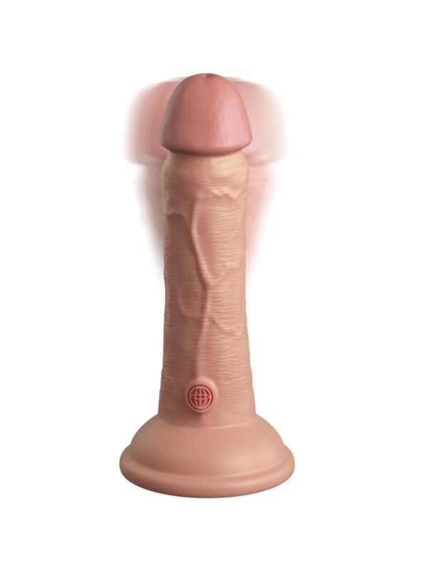 KING COCK - ELITE DILDO REALISTICO VIBRADOR & SILICONA 15.2 CM