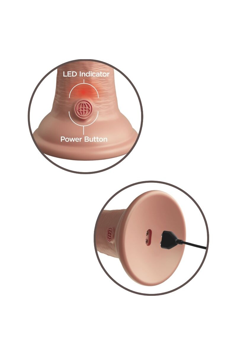 KING COCK - ELITE DILDO REALISTICO VIBRADOR & SILICONA 20.3 CM