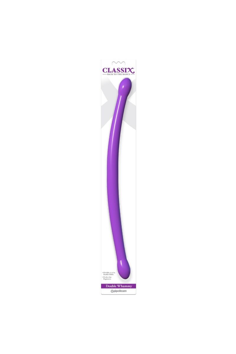CLASSIX - DILDO DOBLE FLEXIBLE 43.7 CM MORADO