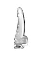 KING COCK - CLEAR DILDO CON TESTICULOS 15.2 CM TRANSPARENTE