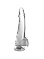 KING COCK - CLEAR DILDO CON TESTICULOS 19 CM TRANSPARENTE