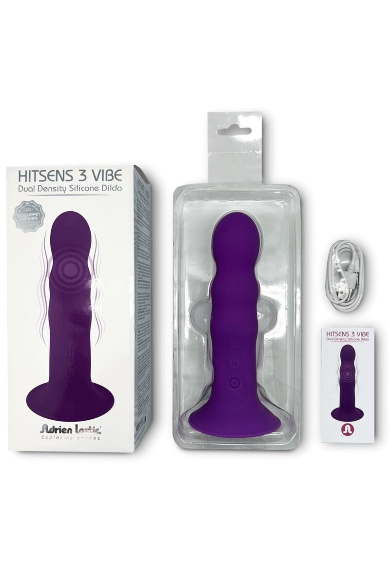 ADRIEN LASTIC - HITSENS VIBE 3 DILDO SILICONA VIOLETA