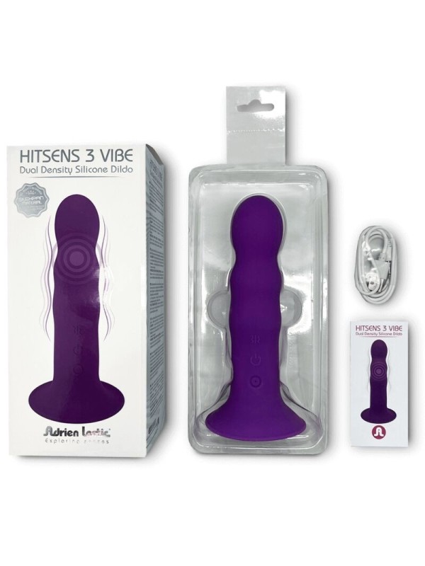 ADRIEN LASTIC - HITSENS VIBE 3 DILDO SILICONA VIOLETA