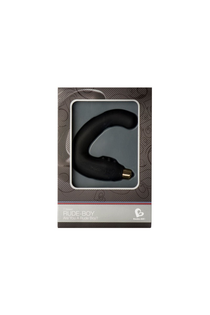 ROCKS-OFF - RUDE-BOY MASAJEADOR DEL PUNTO G MASCULINO 7 V NEGRO