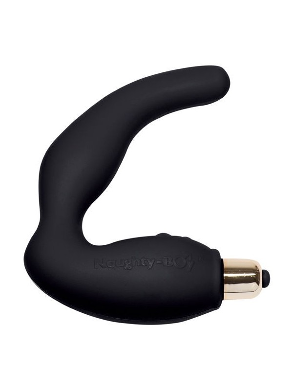 ROCKS-OFF - NAUGHTY-BOY MASAJEADOR DEL PUNTO G MASCULINO 7 V NEGRO