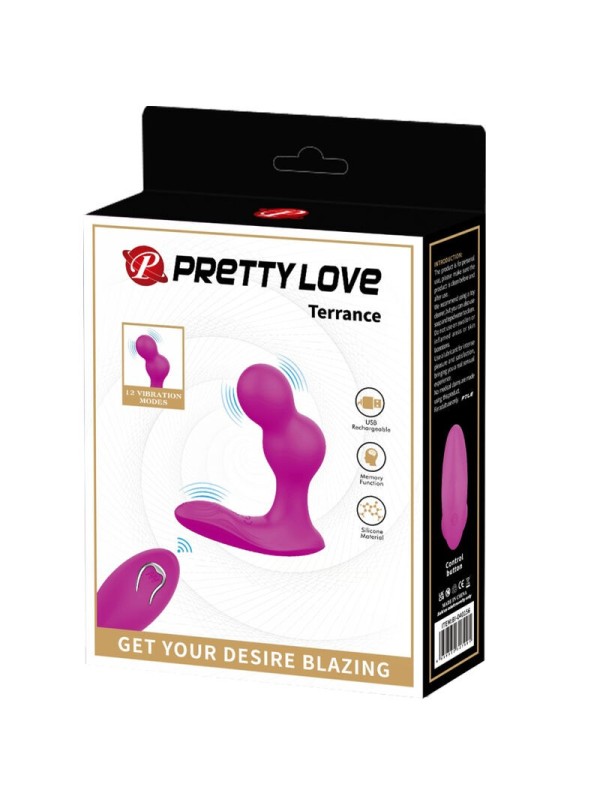 PRETTY LOVE - TERRANCE MASAJEADOR VIBRADOR ANAL CON CONTROL REMOTO