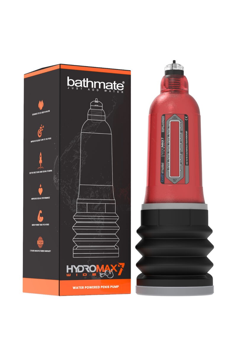 BATHMATE - HYDROMAX 7 WIDE BOY X30 ROJO