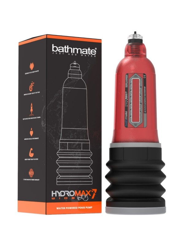 BATHMATE - HYDROMAX 7 WIDE BOY X30 ROJO