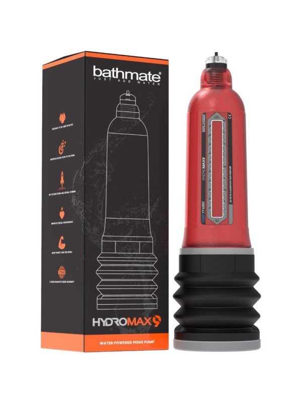 BATHMATE - HYDROMAX 9 BOMBA AUMENTO PENE ROJO