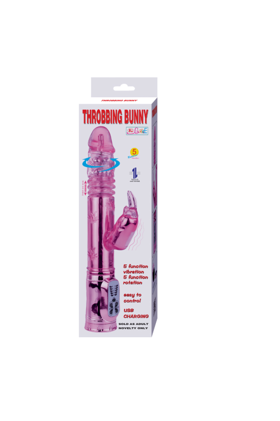 BAILE - THROBBING BUNNY ROTADOR RAMPANTE ROSA