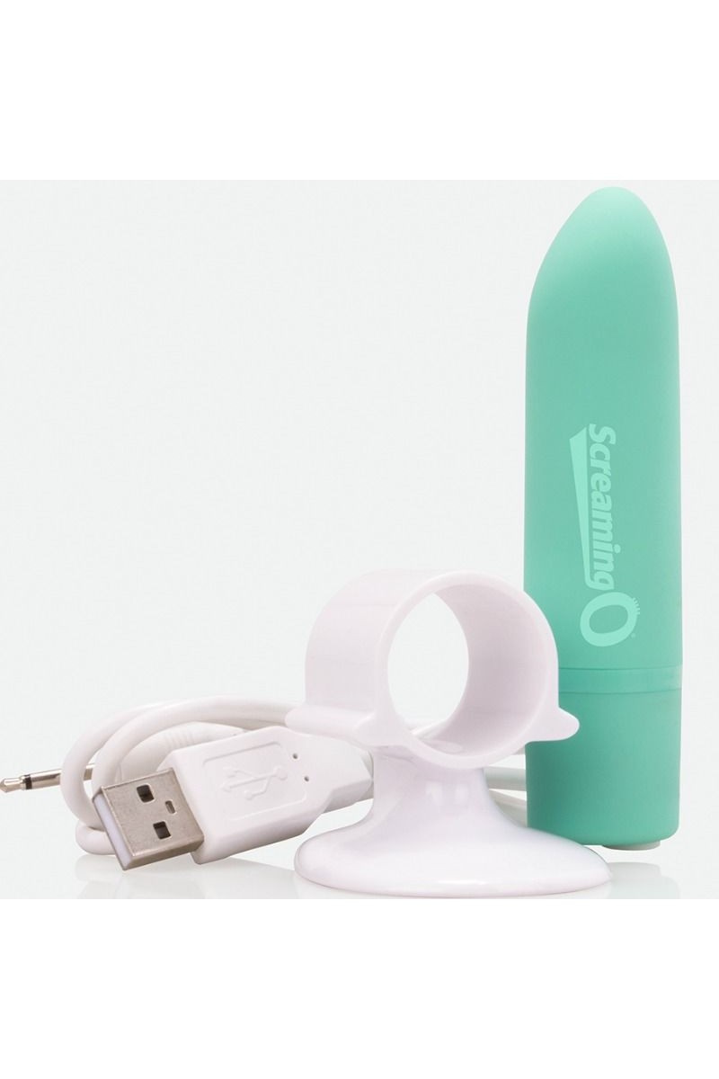 SCREAMING O - MASAJEADOR RECARGABLE POSITIVE VERDE