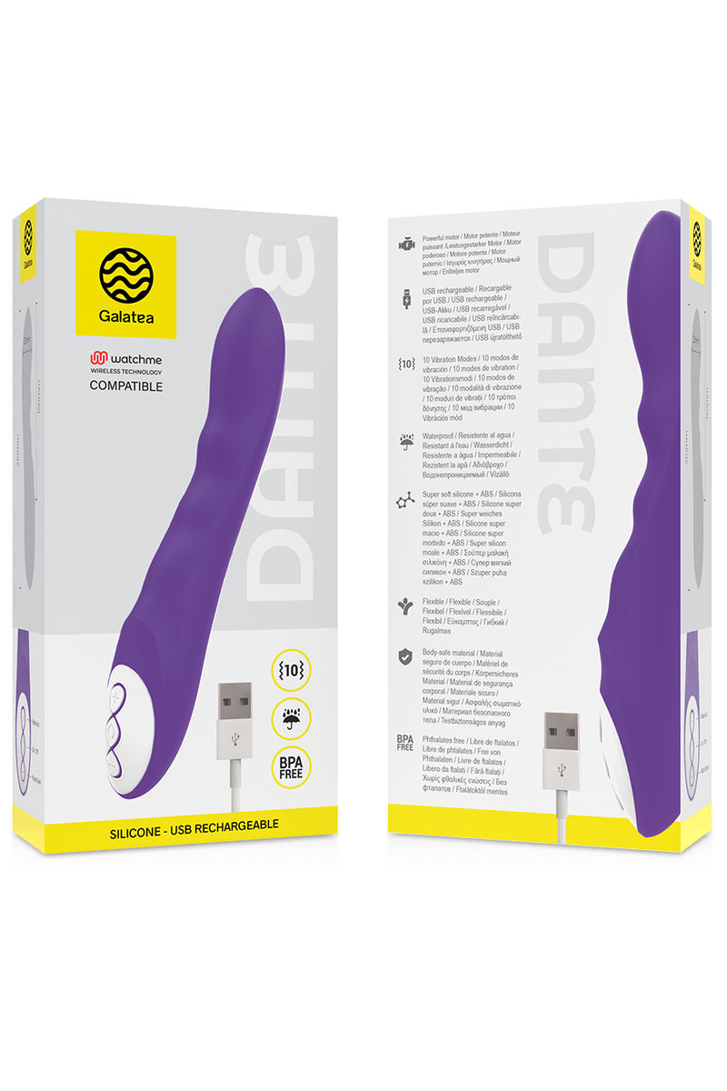 GALATEA - DANTE VIBRADOR LILA COMPATIBLE CON WATCHME WIRELESS