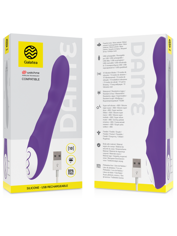 GALATEA - DANTE VIBRADOR LILA COMPATIBLE CON WATCHME WIRELESS