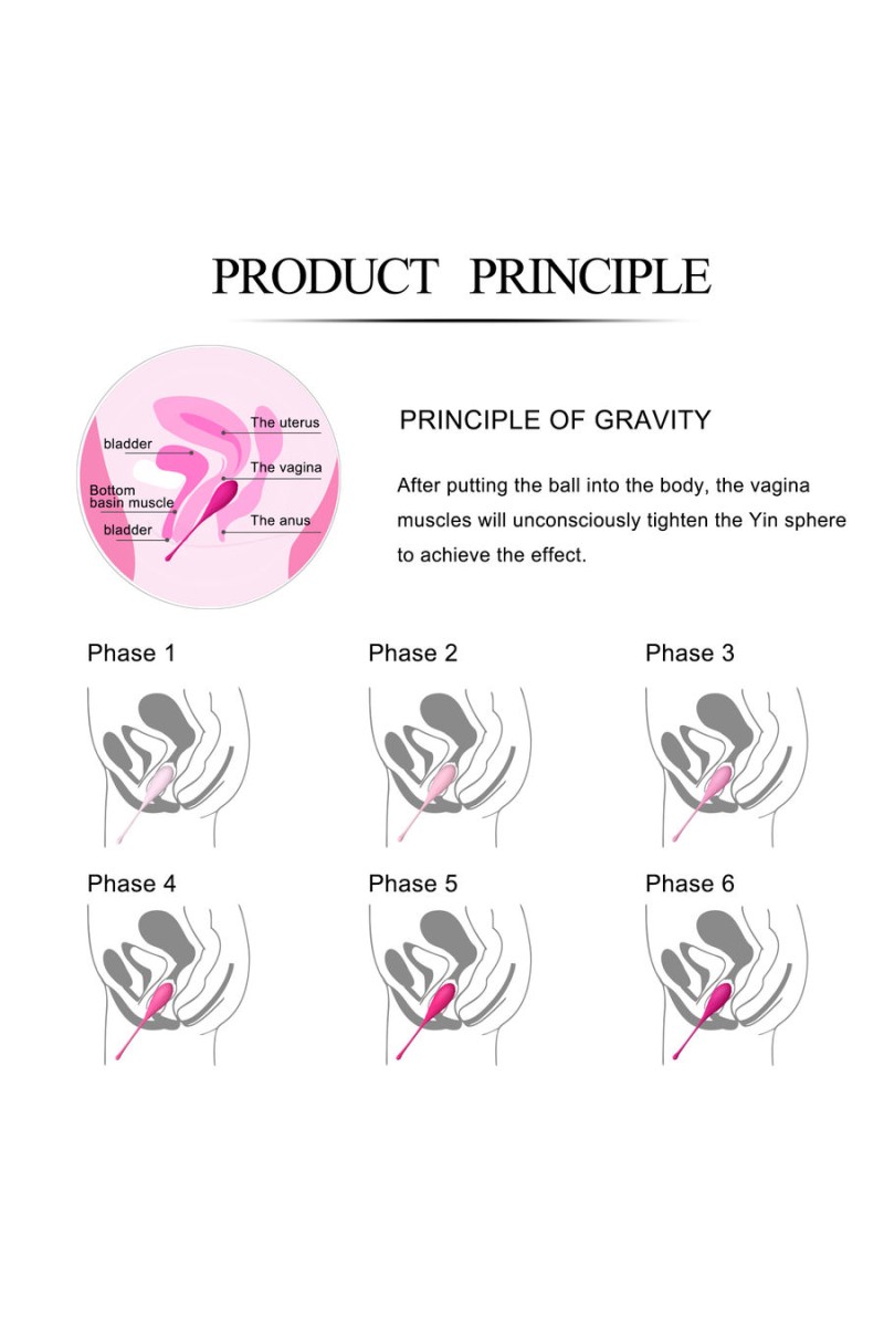 LESLIE - KEGEL FIT ENTREGADOR SUELO PELVICO 6 PESOS