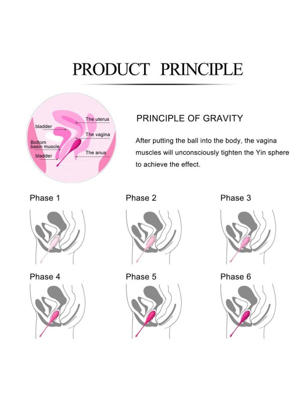 LESLIE - KEGEL FIT ENTREGADOR SUELO PELVICO 6 PESOS