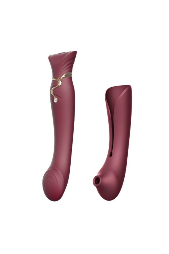 ZALO - QUEEN SET PULSE WAVE CLIT STIM ROJO