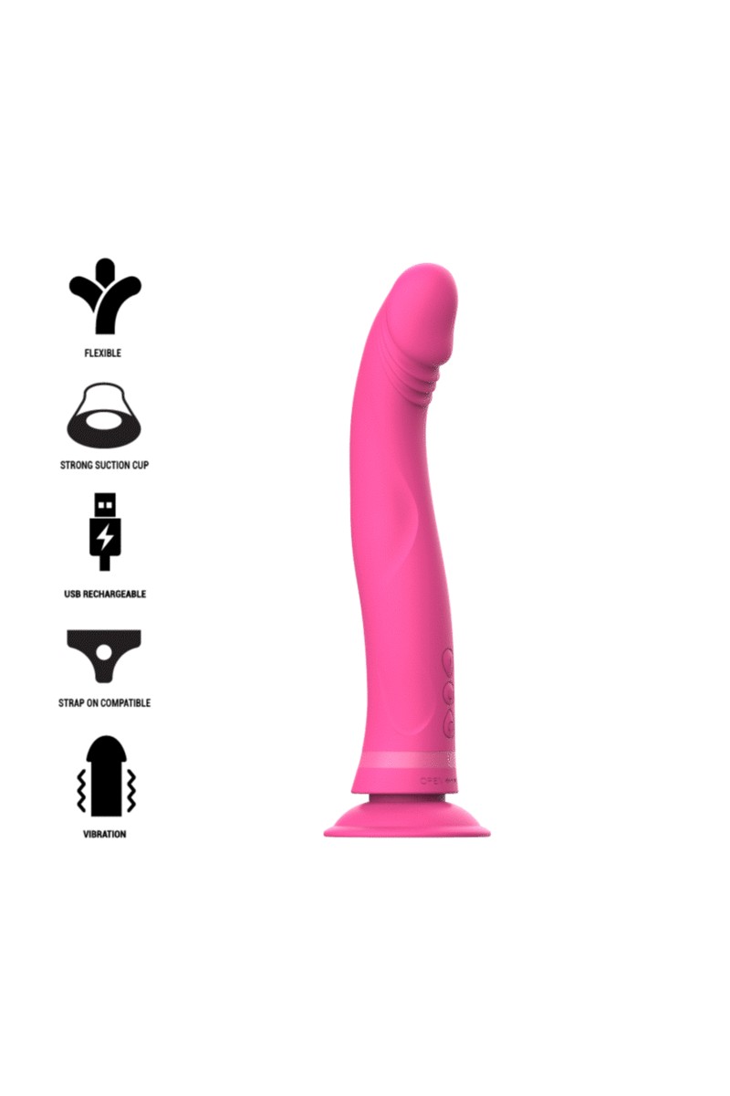 INTENSE - MICHELANGELO DILDO VIBRADOR SILICONA ROSA