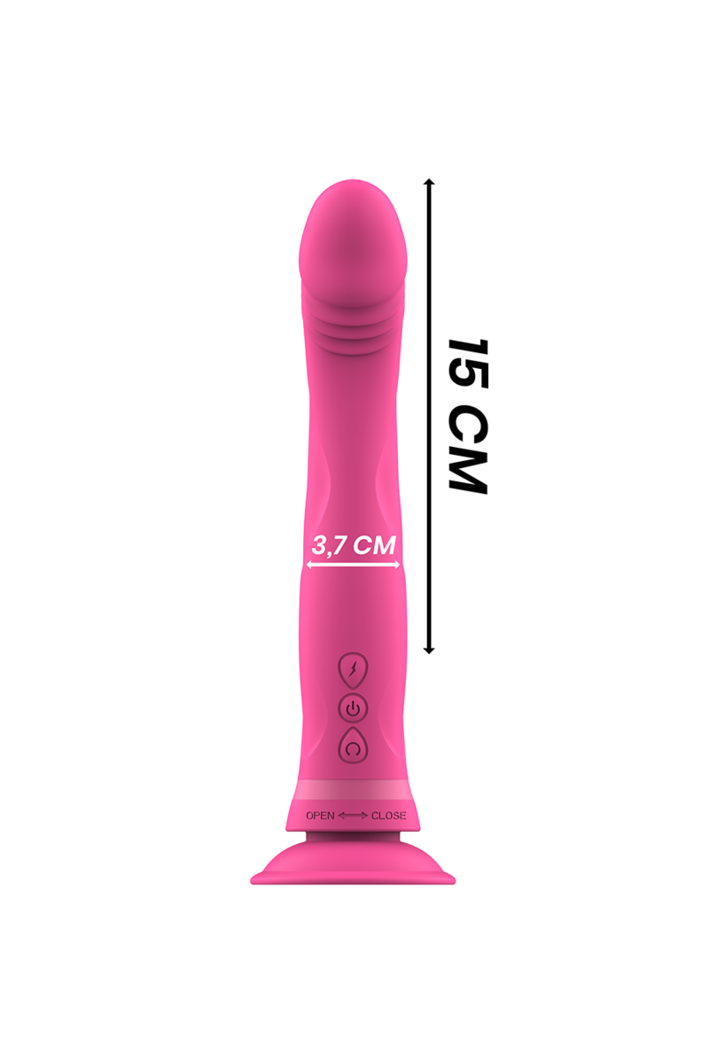 INTENSE - MICHELANGELO DILDO VIBRADOR SILICONA ROSA
