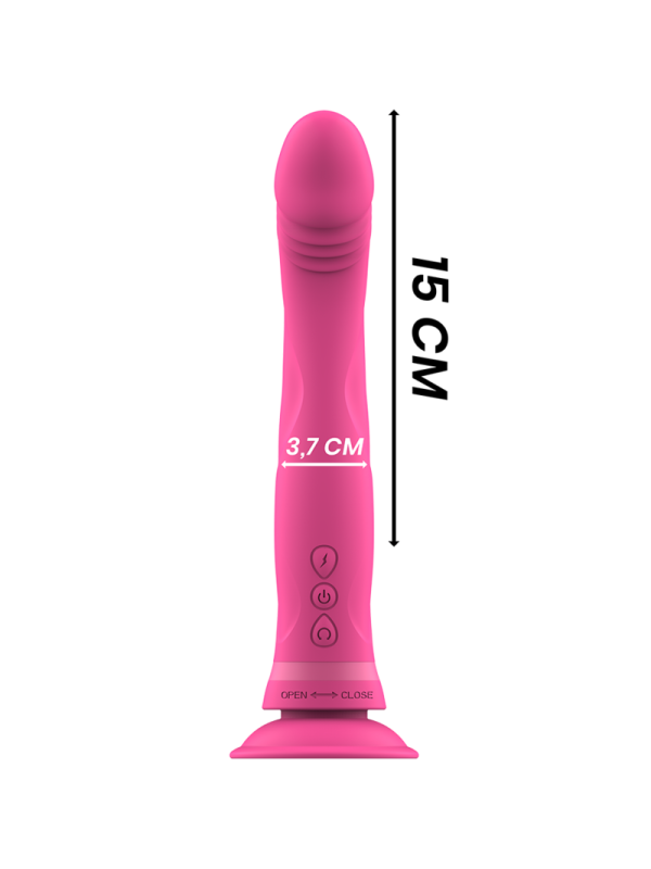 INTENSE - MICHELANGELO DILDO VIBRADOR SILICONA ROSA